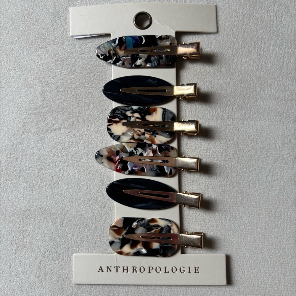 Anthropologie Multicolor Hair Clip Collection